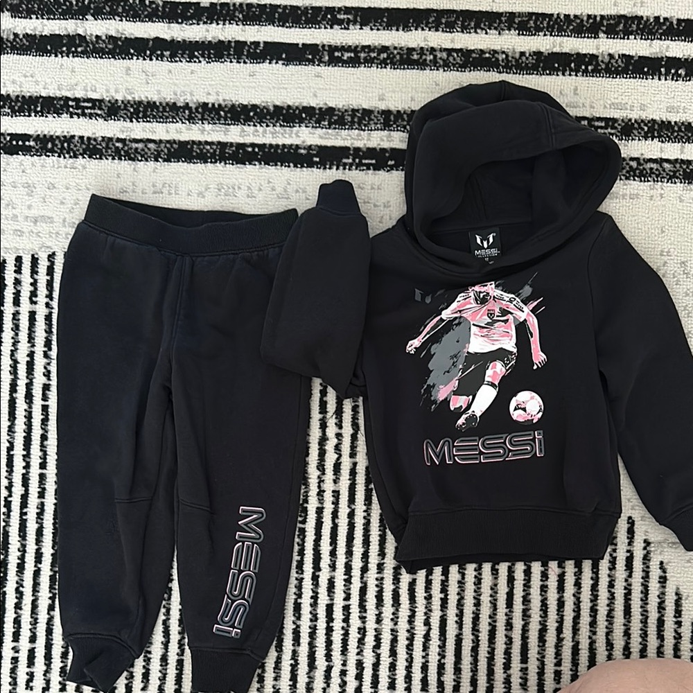 Black Athletic Sweatpants with Text Design